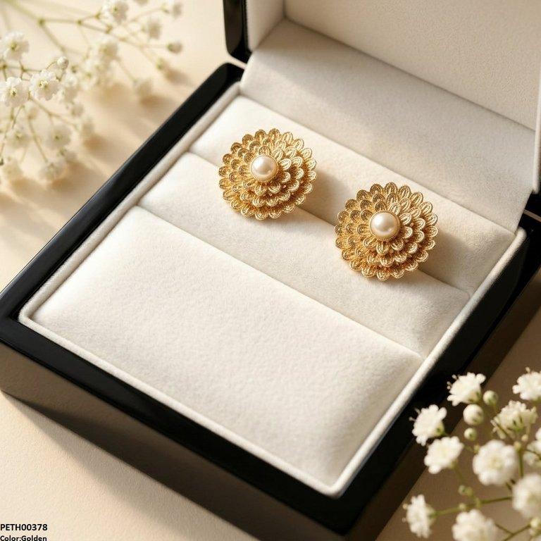 PETH00378 ABD Pearl Flower Tops Pair - PETH