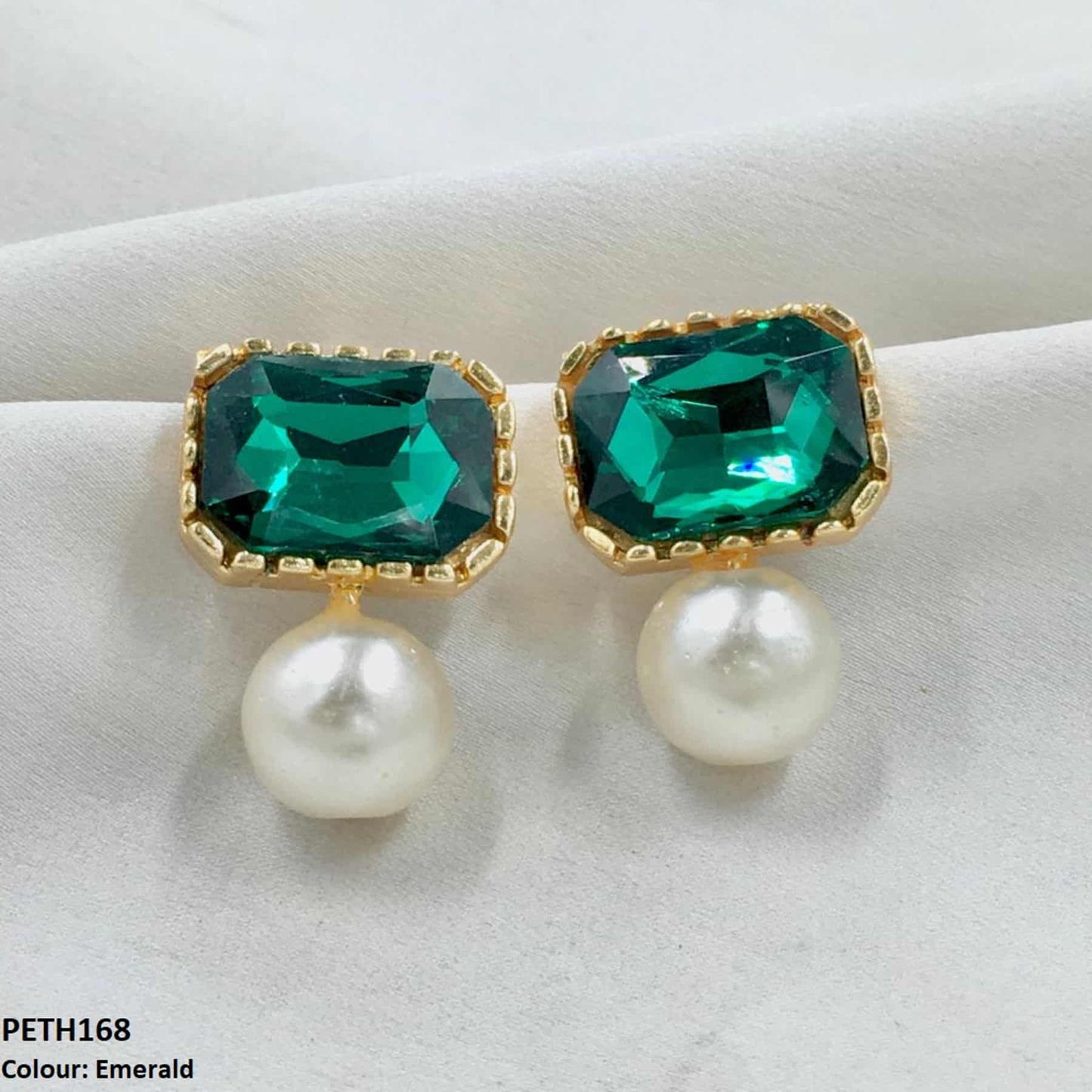 PETH168 SDQ Square Pearl Tops Pair