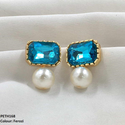 PETH168 SDQ Square Pearl Tops Pair