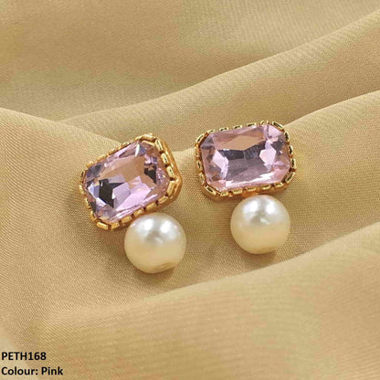 PETH168 SDQ Square Pearl Tops Pair