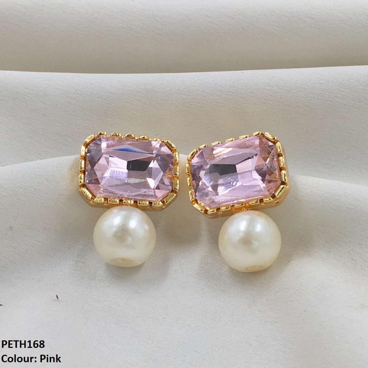PETH168 SDQ Square Pearl Tops Pair