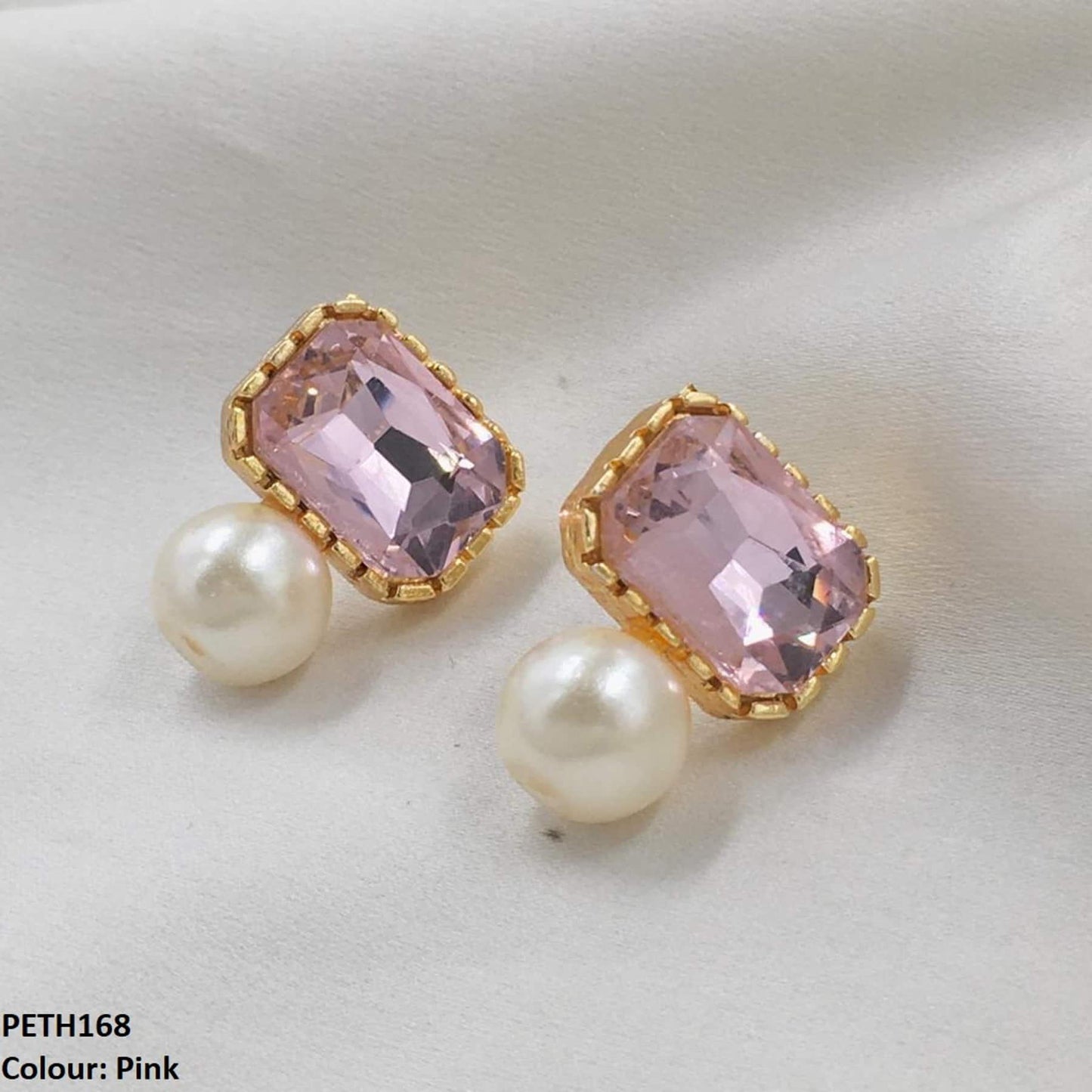 PETH168 SDQ Square Pearl Tops Pair