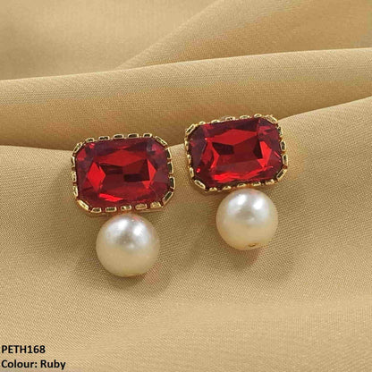 PETH168 SDQ Square Pearl Tops Pair