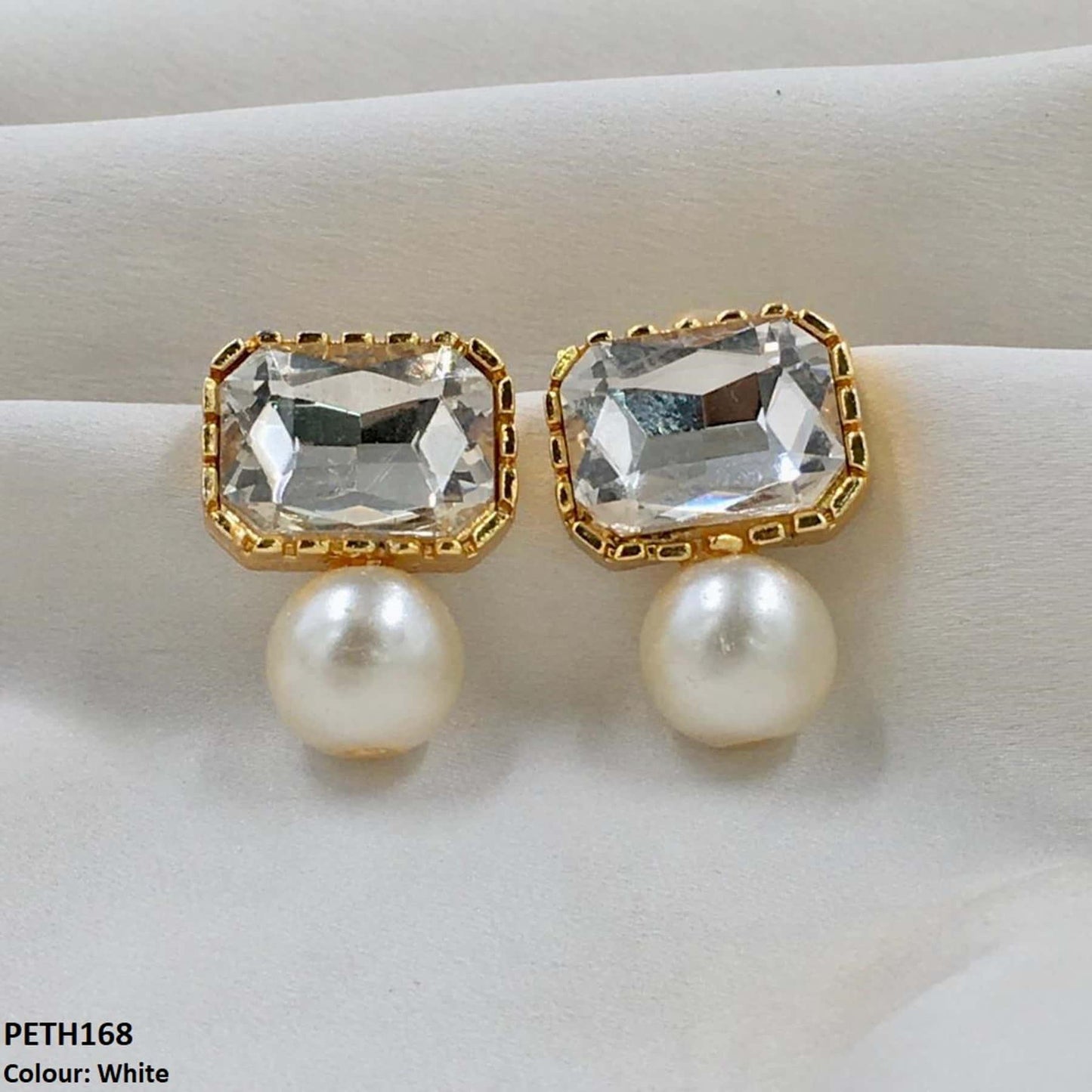 PETH168 SDQ Square Pearl Tops Pair