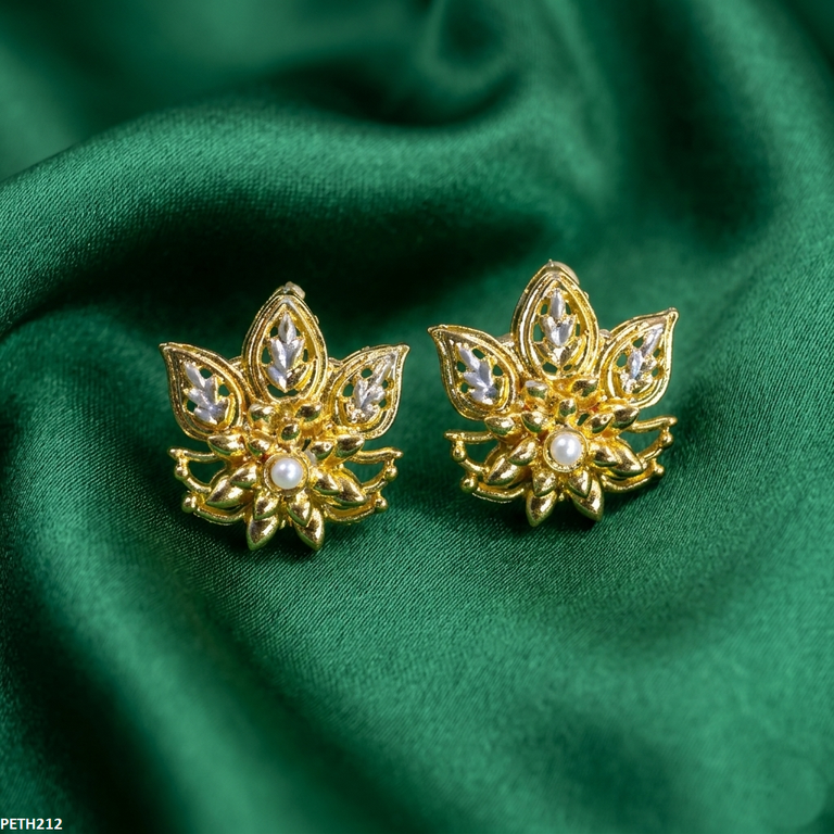 PETH212 MZM Leaf Flower Tops Pair