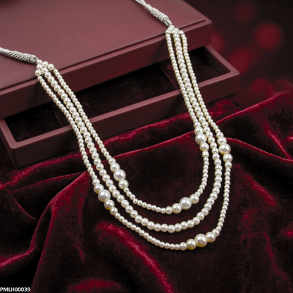 PMLH00039 SDQ Round Pearl Mala -PMLH