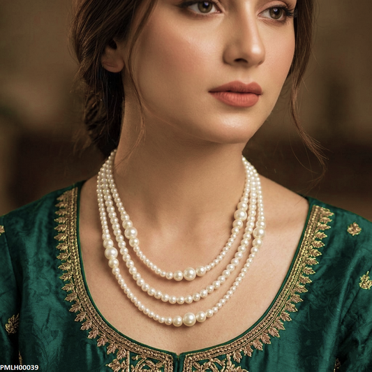 PMLH00039 SDQ Round Pearl Mala -PMLH