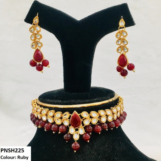 PNSH225 FRN Pear Necklace Set