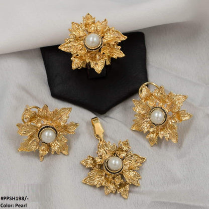 PPSH198 MZM Flower Pendant Set