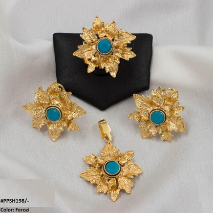 PPSH198 MZM Flower Pendant Set