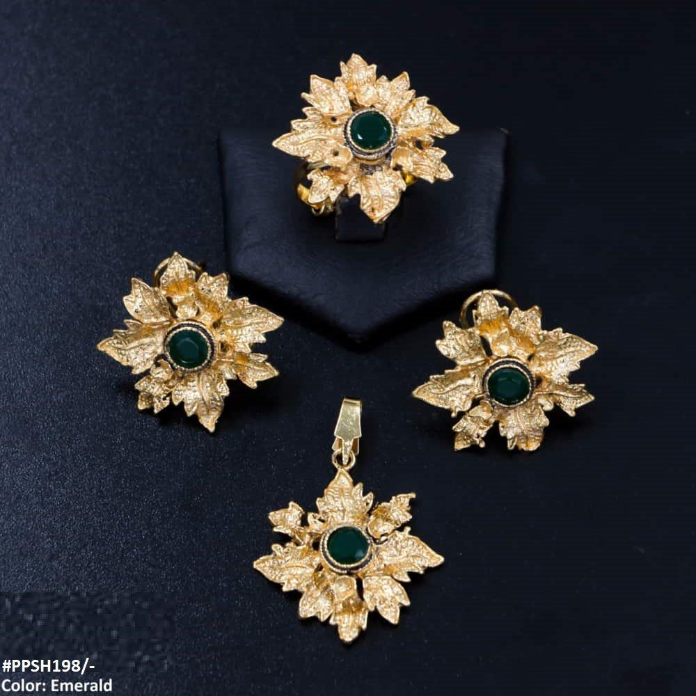 PPSH198 MZM Flower Pendant Set
