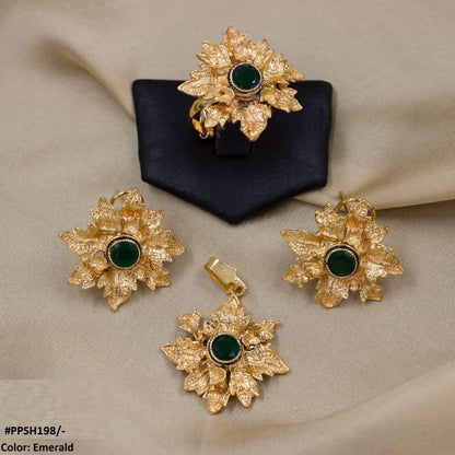 PPSH198 MZM Flower Pendant Set