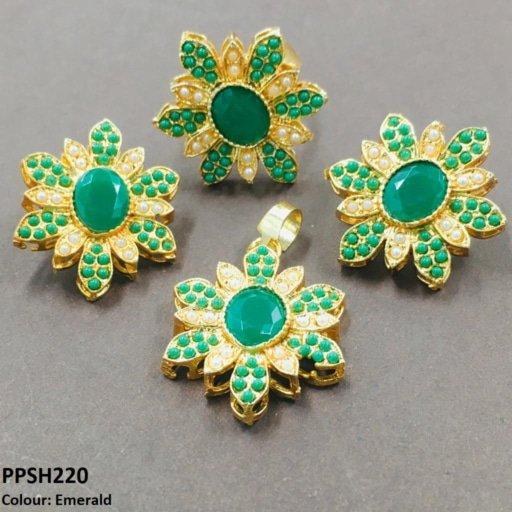 PPSH220 SDQ Round Flower Pendant Set
