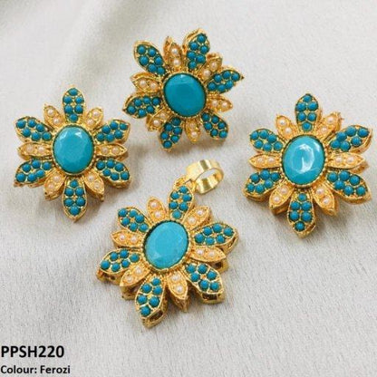 PPSH220 SDQ Round Flower Pendant Set