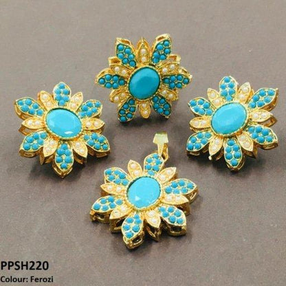 PPSH220 SDQ Round Flower Pendant Set