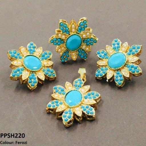 PPSH220 SDQ Round Flower Pendant Set