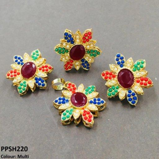 PPSH220 SDQ Round Flower Pendant Set