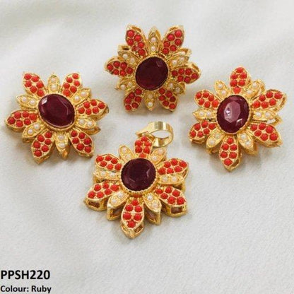 PPSH220 SDQ Round Flower Pendant Set