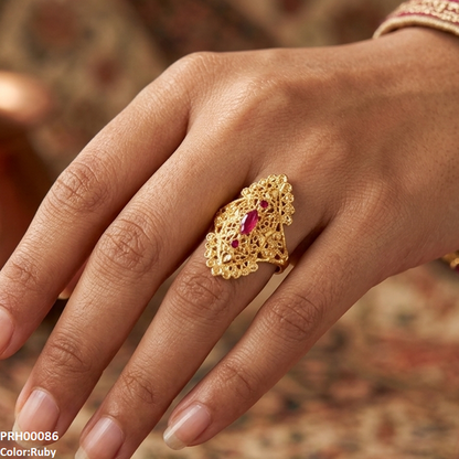 PRH00086 FRN Filigree Ring Adjustable - PRH