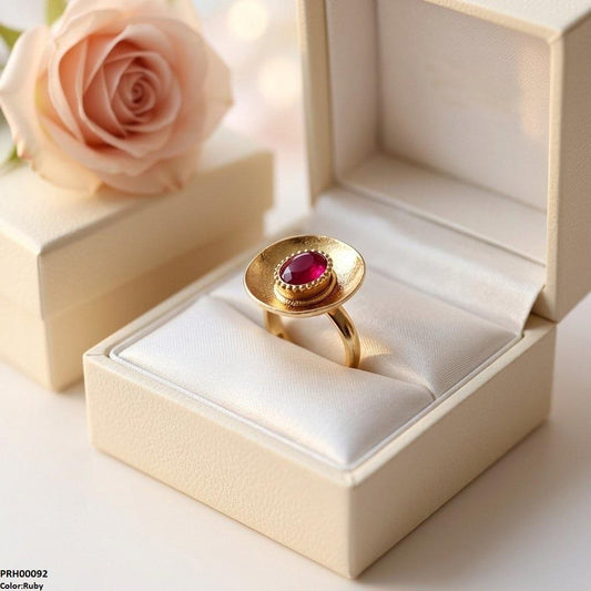 PRH00092  ABD Oval Stone Ring Adjustable - PRH