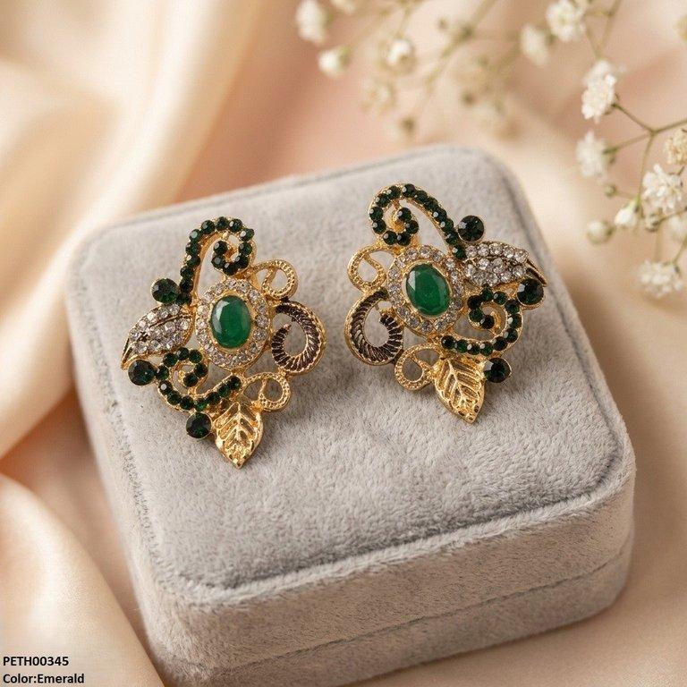 ABD PETH00345 Oval/Leaf Tops Pair - PETH