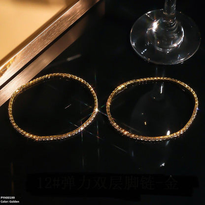 PYH00199 YJJ Stretchable Double Layer Anklet - PYH