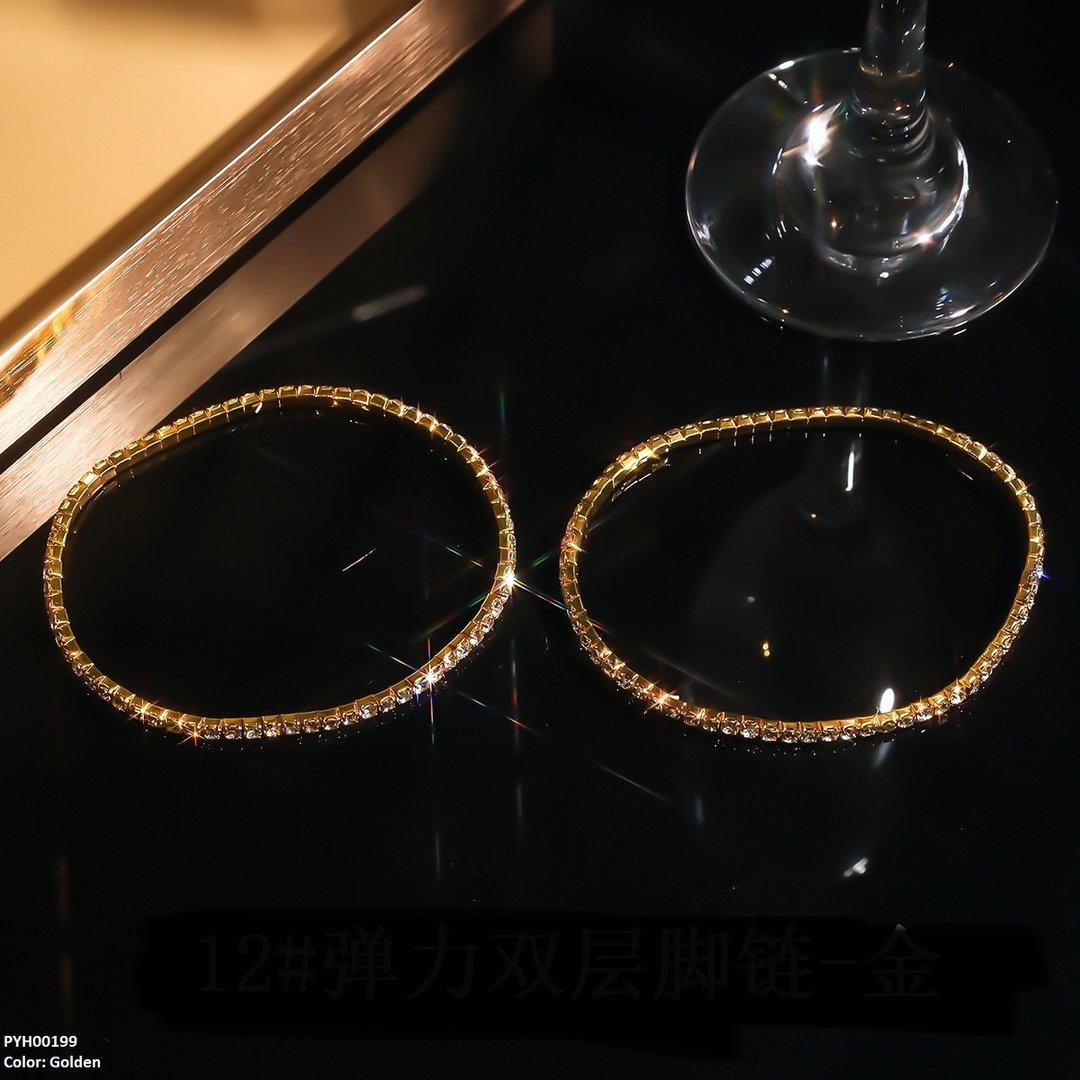 PYH00199 YJJ Stretchable Double Layer Anklet - PYH