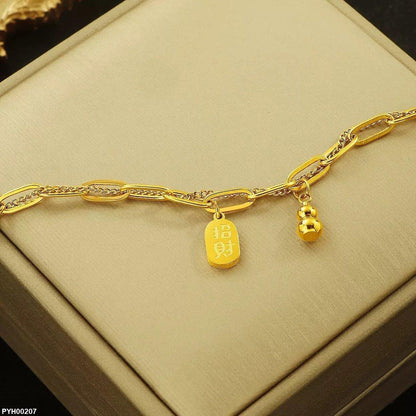 PYH00207 DGF Stainless Steel Chain Anklet Single - PYH