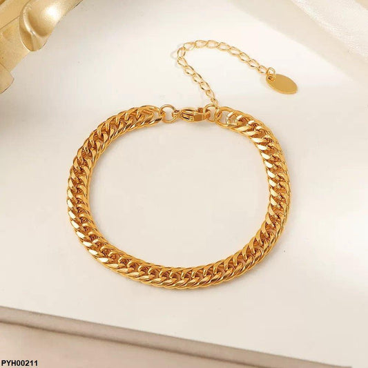 PYH00211 DGF Stainless Steel Chain Anklet Single - PYH