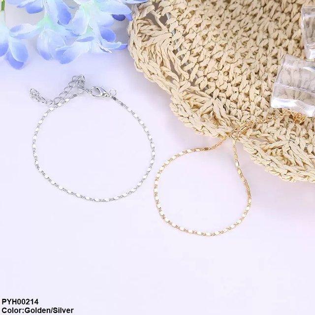 PYH00214 QWN Lock Chain Anklet Single - PYH