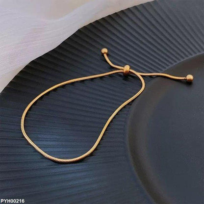 PYH00216 DGF Stainless Steel Plain Single Anklet - PYH