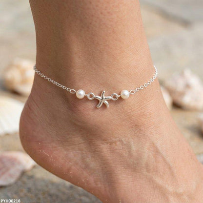 PYH00218 JMN Star Pearl Single Anklet - PYH