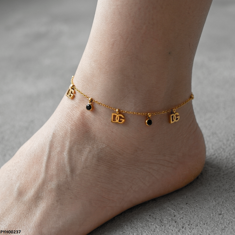 PYH00237 QSJ Stainless Steel Round Anklets - PYH