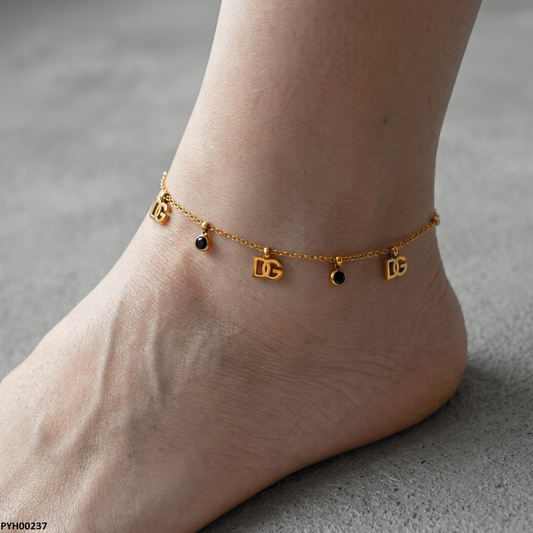 PYH00237 QSJ Stainless Steel Round Anklets - PYH