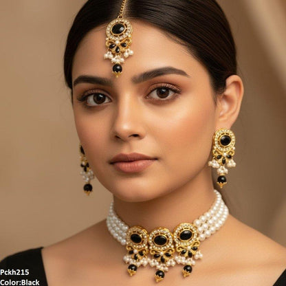 PCKH215 SDQ Oval/Pearl Drop Choker Set