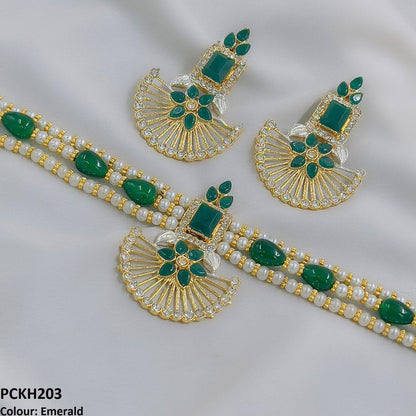 PCKH203 SDQ Square Flower Choker Set