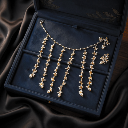 SYH00001 SDQ  Tear Pearl Drop Earring Saharay - OTHH