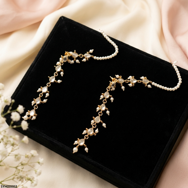 SYH00002 ABD Tear Pearl Drop Pair Sahary- SYH