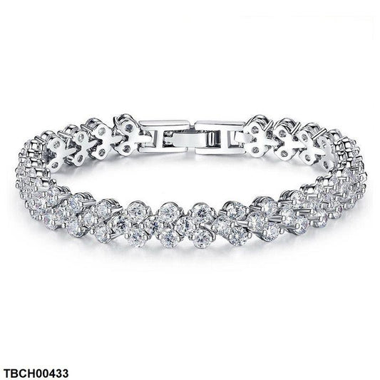 TBCH00433 BLX Round Stone V Shaped Bracelet - TBCH