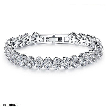 TBCH00433 BLX Round Stone V Shaped Bracelet - TBCH