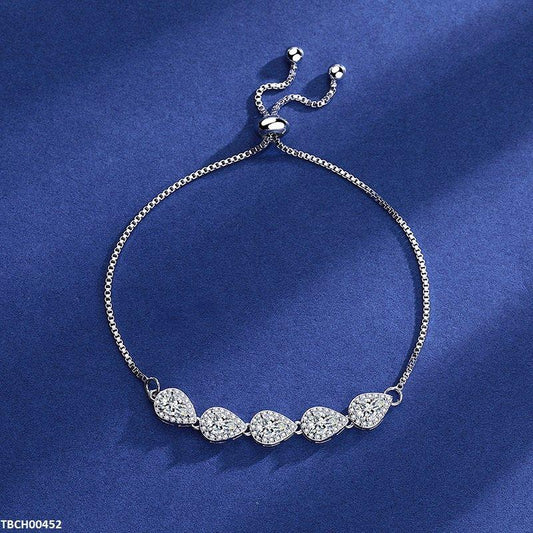 TBCH00452 JJF Teardrop Cascade Bracelet - TBCH
