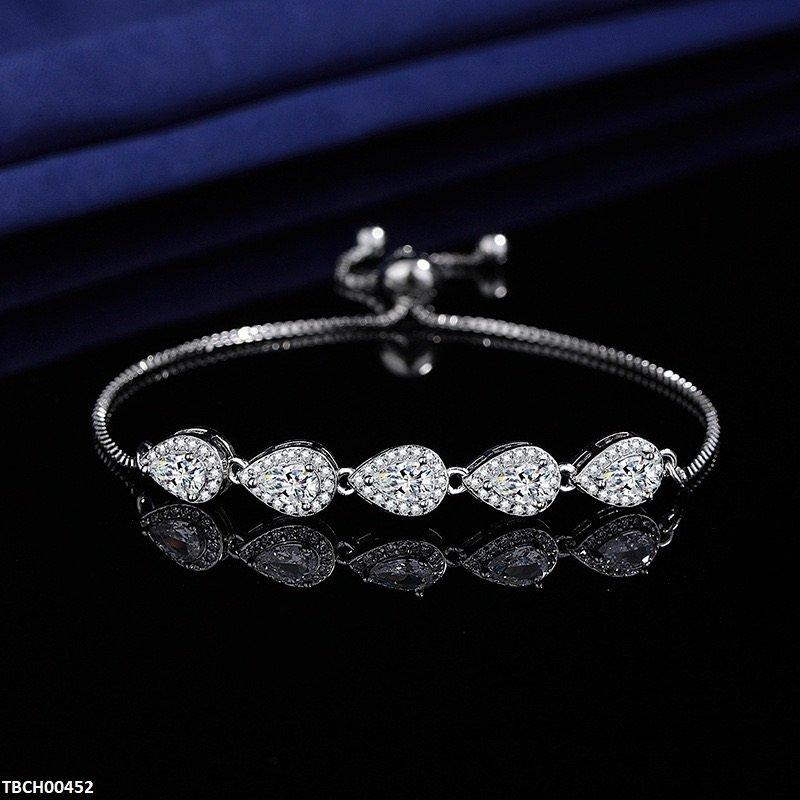 TBCH00452 JJF Teardrop Cascade Bracelet - TBCH