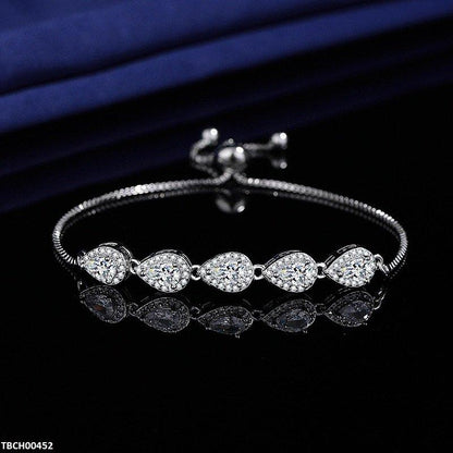 TBCH00452 JJF Teardrop Cascade Bracelet - TBCH