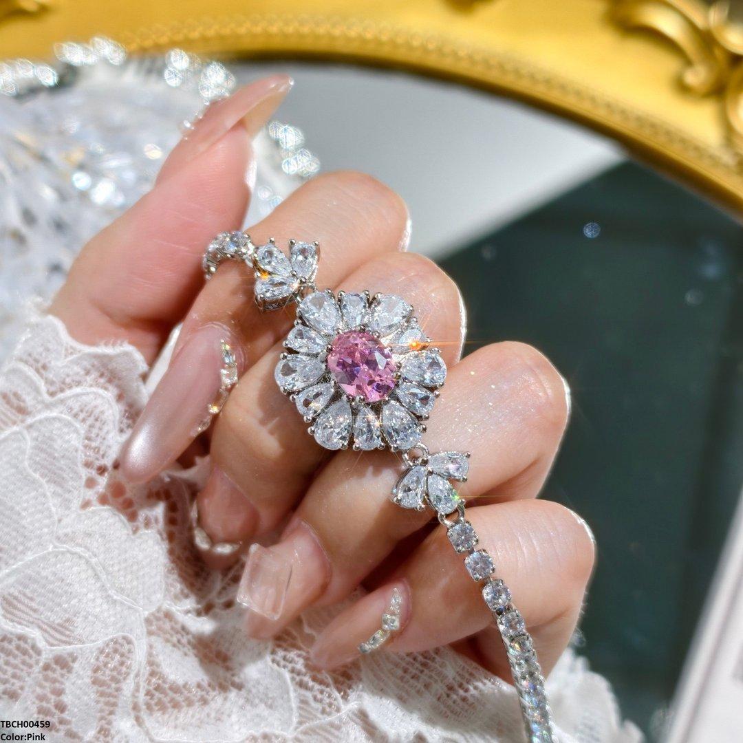 TBCH00459 KRL Pear Flower Hand Bracelet - TBCH