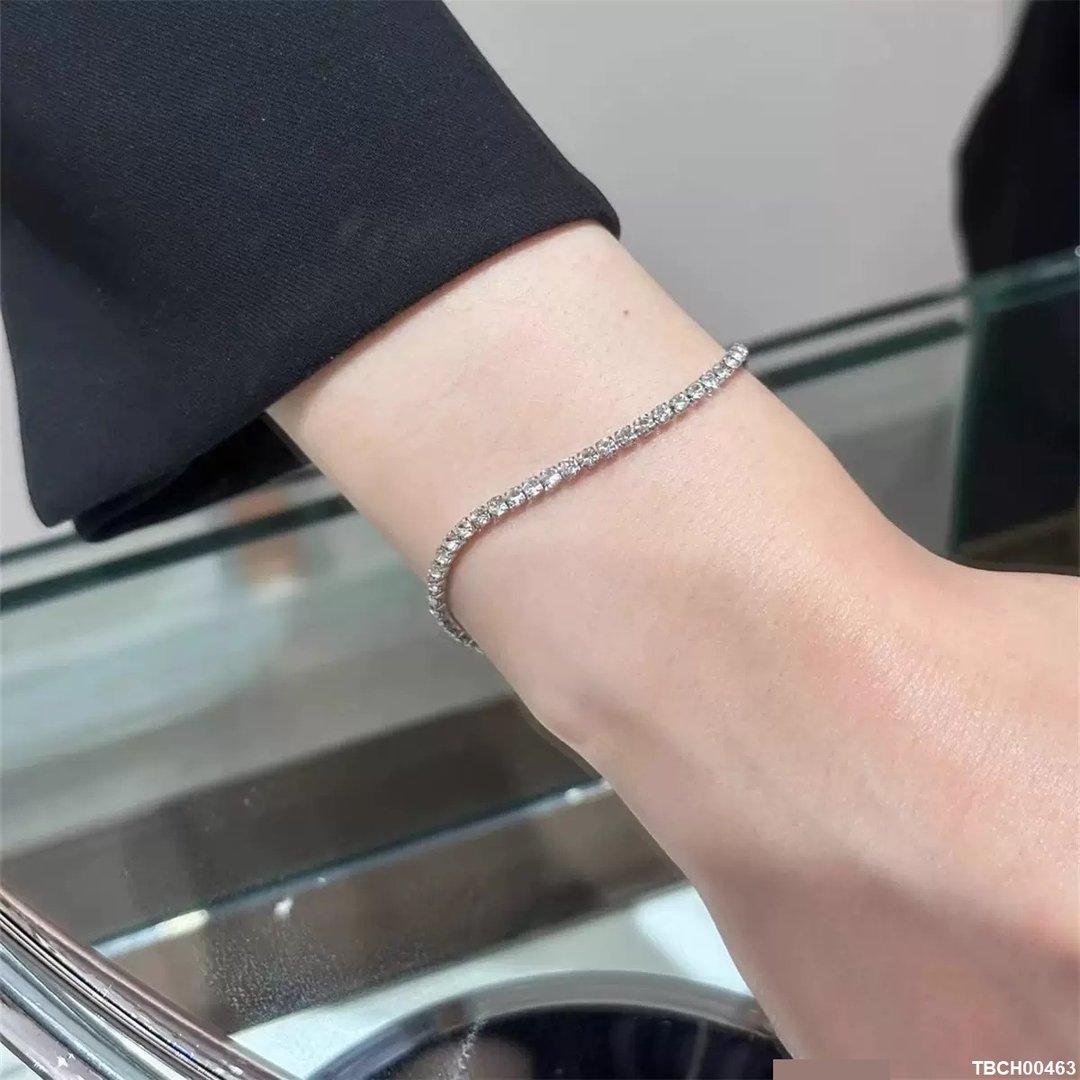 TBCH00463 DGF  Stainless Steel Square Stone Bracelet - TBCH