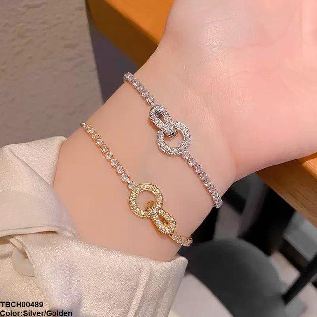 TBCH00489 DNG Interlocking Circle Bracelet Adjustable - TBCH