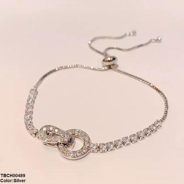 TBCH00489 DNG Interlocking Circle Bracelet Adjustable - TBCH