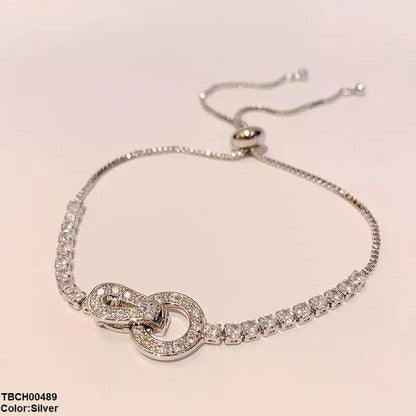 TBCH00489 DNG Interlocking Circle Bracelet Adjustable - TBCH