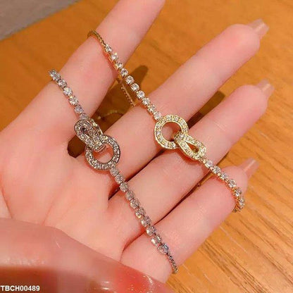 TBCH00489 DNG Interlocking Circle Bracelet Adjustable - TBCH