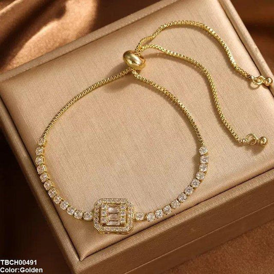 TBCH00491 DNG Square Stone Bracelet Adjustable - TBCH